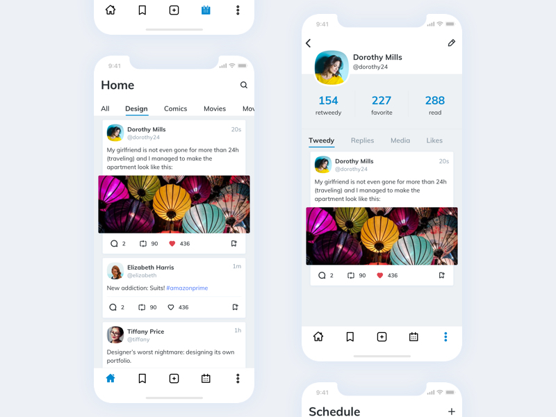 Social Feeds by sri on Dribbble