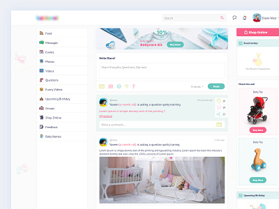 Baby Product Online Store - Dashboard