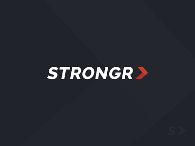 Strongr app branding conditioning exercise fitness logo sports strength workout
