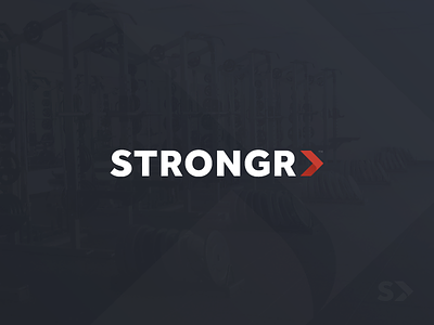 Strongr (Final) app branding conditioning exercise fitness logo sports strength workout