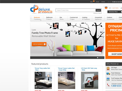 Deluxe Products design html 5 magento seo