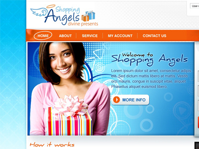 Shopping Angels design html 5 seo