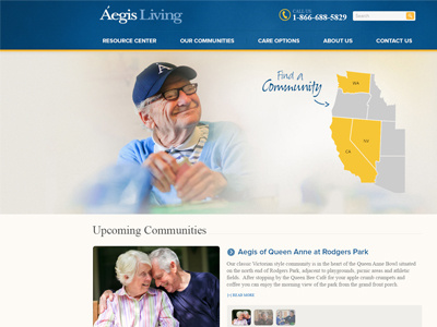 Ageis Living design html 5 seo
