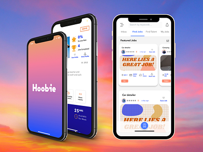 UI/UX APP & WEBSITE DESIGN FOR HOOBIE app brandingdesign graphic design ui ux xd