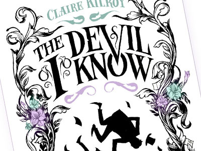 The Devil I Know book cover lettering silhouette typography