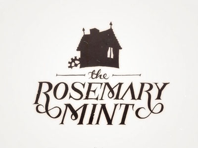 The Rosemary Mint silhouette typography