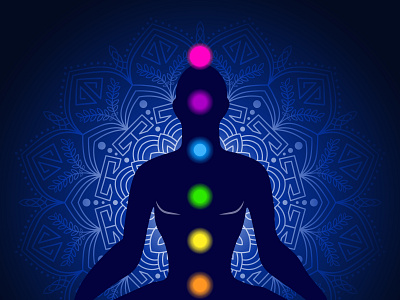 Meditation chakras design graphic design illustration mandala meditation vector