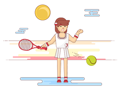 Tennis girl tennis