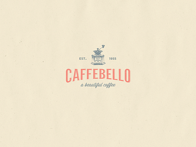 Caffebello - Logo Design brand coffee coffee brand coffee branding coffee logo coffee shop shop vintage