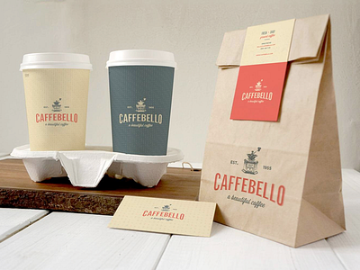 Caffebello - Packaging Design brand coffee coffee brand coffee branding coffee cups coffee logo coffee shop cups logo packaging shop vintage