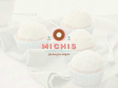 Michis - Logo Design design donut flat illustration lactose logo logo design minimal pastry shop