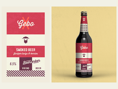 Beerserker - Packaging // Gebo beer brewery design grunge illustration logo minimal packaging viking warrior