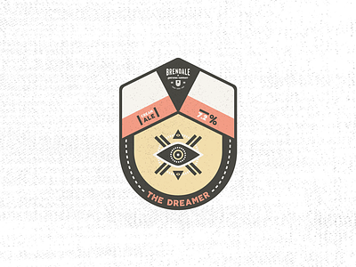 Australian Brewing Company - Badge // The Dreamer badge beer design dream dreamer grunge illustration label logo design magic minimal
