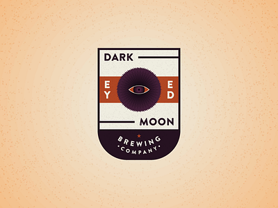 Dark Eyed Moon - Logo Design badge beer dark darkness design eye grunge illustration logo logo design minimal moon