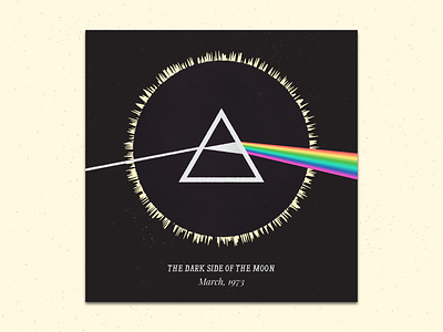 The Dark Side of the Moon album cover grunge minimal moon music pink floyd rock sun the dark side of the moon triangle