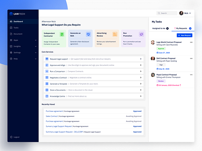 Legal Tech Dashboard