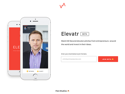 Elevatr Landing Page