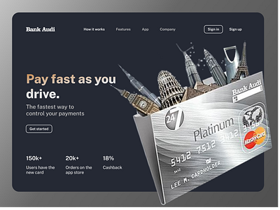 Bank Website Landing Page bank home page landing page ui ux web design