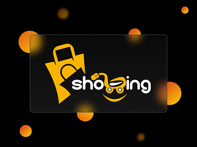 Shopping logo design branding design illustration logo online shopping shopping vector