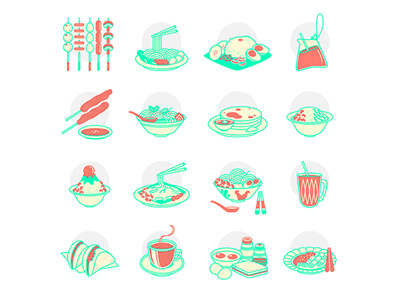 Penang Food & Beverage art design direction graphic illustration