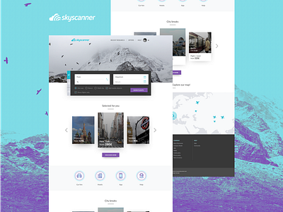 Skyscanner Redesign Concept airline concept fight redesign skyscanner trip