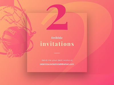 2 Dribbble Invitations