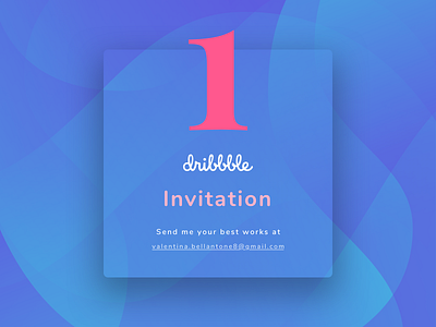 Dribbble invitation bright card colors dribbble gradient invitation shapes