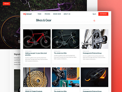 Bike Amplifier – Know-How article bicycle bike blog ecommerce flat logbook uidesign ux webdesign