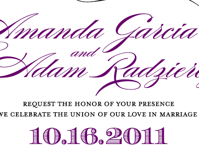 Wedding Invite part 1