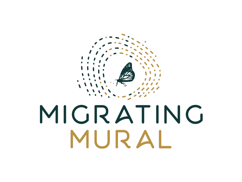 Migrating Mural Logo Concept branding butterfly logo nature organic pattern
