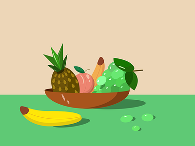 Fruit Bowl bowl fruits graphic design illustration