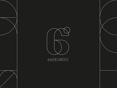 66 Degrees 66 bar logo number logo restaurantlogo