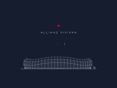 Allianz Riviera euro 2016 football line work