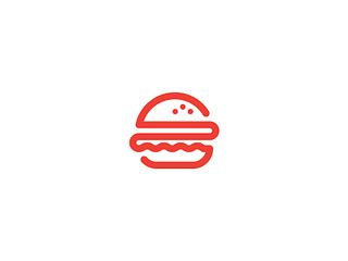 Burger Logo by Rich Hinds on Dribbble