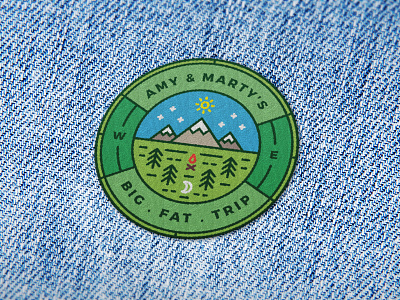 Amy & Martha's Trip 2 badge badge design logo design nature logo patch travel logo vintage logo