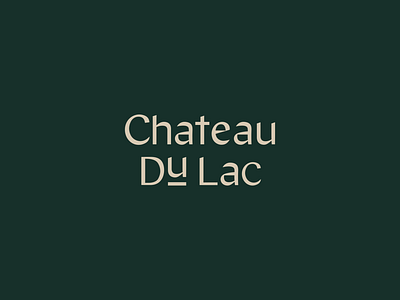 Chateau Du Lac bar logo logo restaurant logo