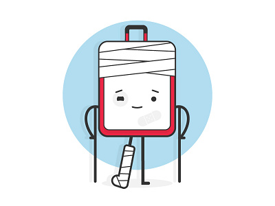 Suitcase character - Recovery and repair