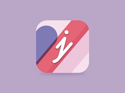 Digital Re-branding - J1 app brand icon identity j pink sketch startup