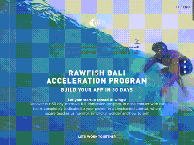 Bali surf acceleration app brand gif identity interaction landing sketch surf