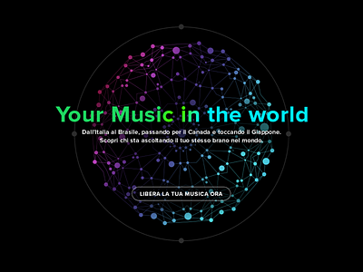 Your Music in The World - 1 design free interaction music ui ux website world
