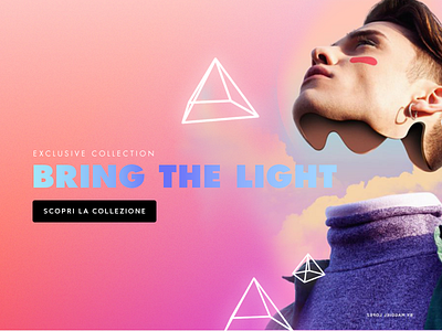 Bring the Light design e commerce fashion shopping slideshow ui ux website