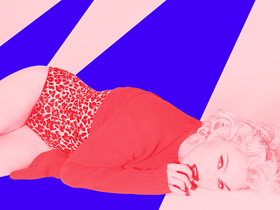 Madonna on Spotify blue colors madonna music pop red rock social ui