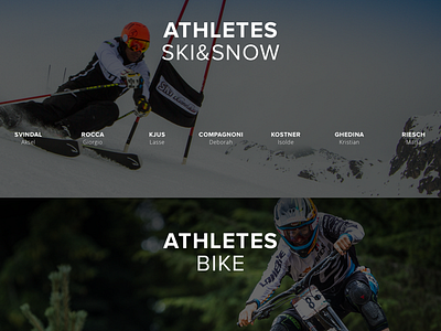 Athletes timeline design dress fashion interaction ui ux website