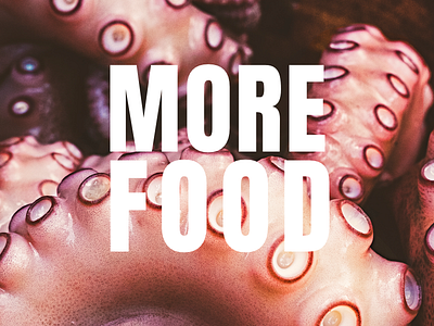 MORE FOOD - 1 design find food more octopus photo ui ux web