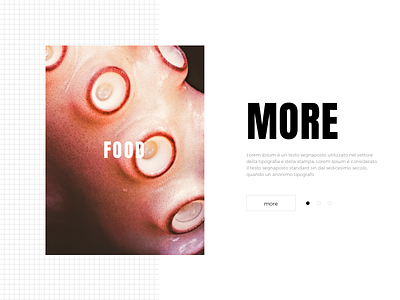 MORE FOOD - 2 design find food more octopus photo ui ux web