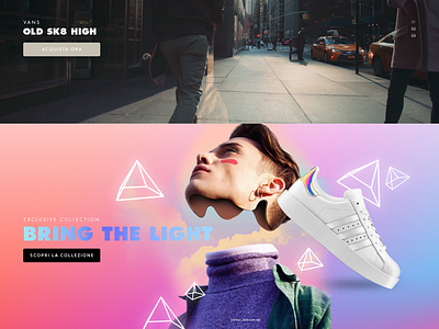 Fashion UI element - 2 design e commerce fashion shopping slideshow ui ux website