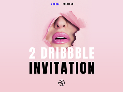 2 DRIBBBLE INVITATIONS creativity design dribbble invitation invite lettering photo typography