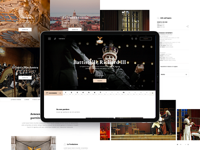 Teatro La Fenice brand creativity design identity interaction photo sketch ui ux website