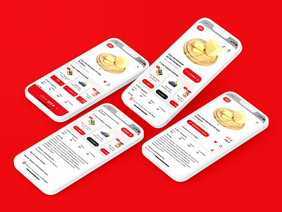 Food delivery app. Item card redesign ecom ios ui