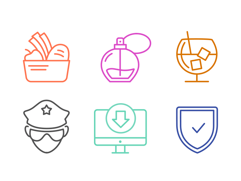 Icons for app categories design icons iconspack